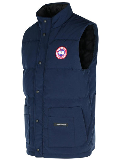 Canada Goose „Freestyle“ Weste aus blauer Baumwollmischung