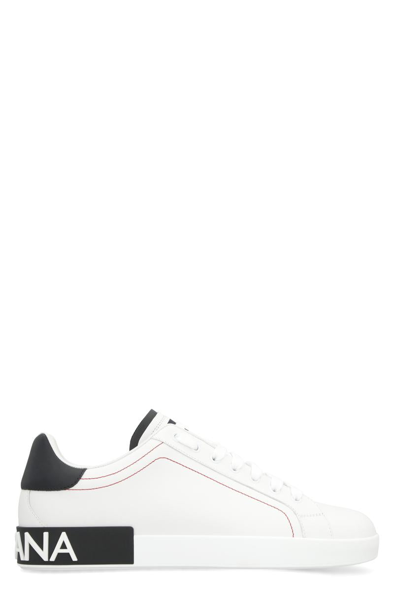 Dolce &amp; Gabbana – Niedrige Portofino-Sneaker aus Leder