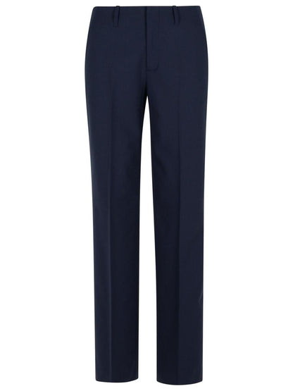 Closed „Sasia“ – Marineblaue Hose aus Polyester-Mischgewebe
