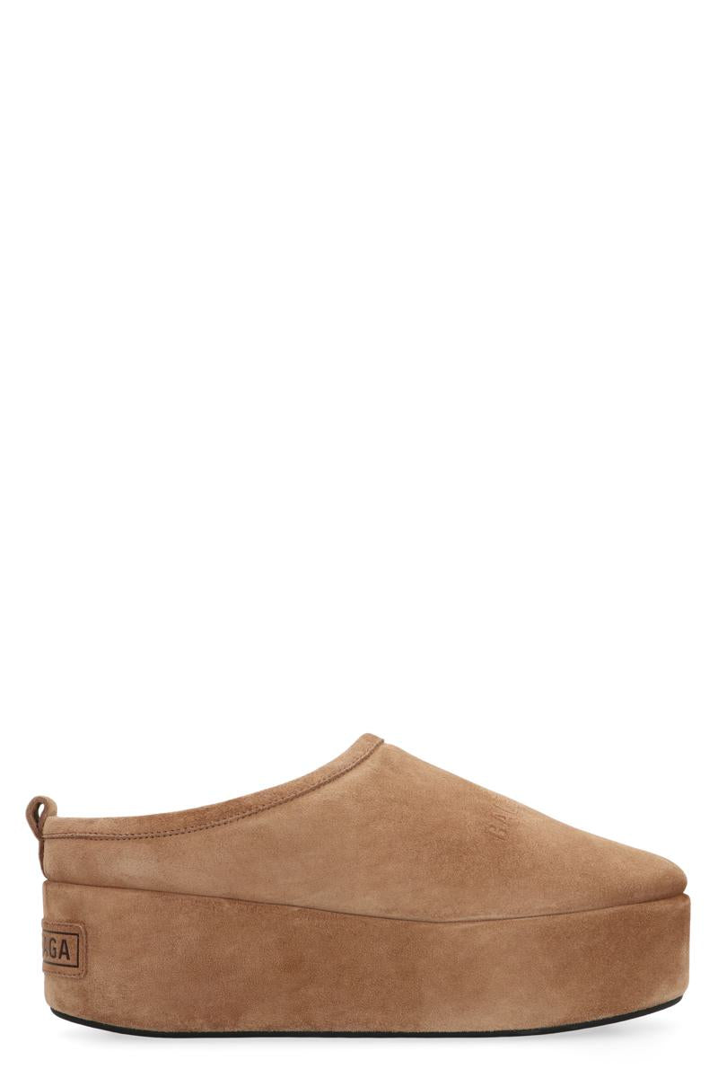 Balenciaga Alaska Pantoletten aus weichem Wildleder