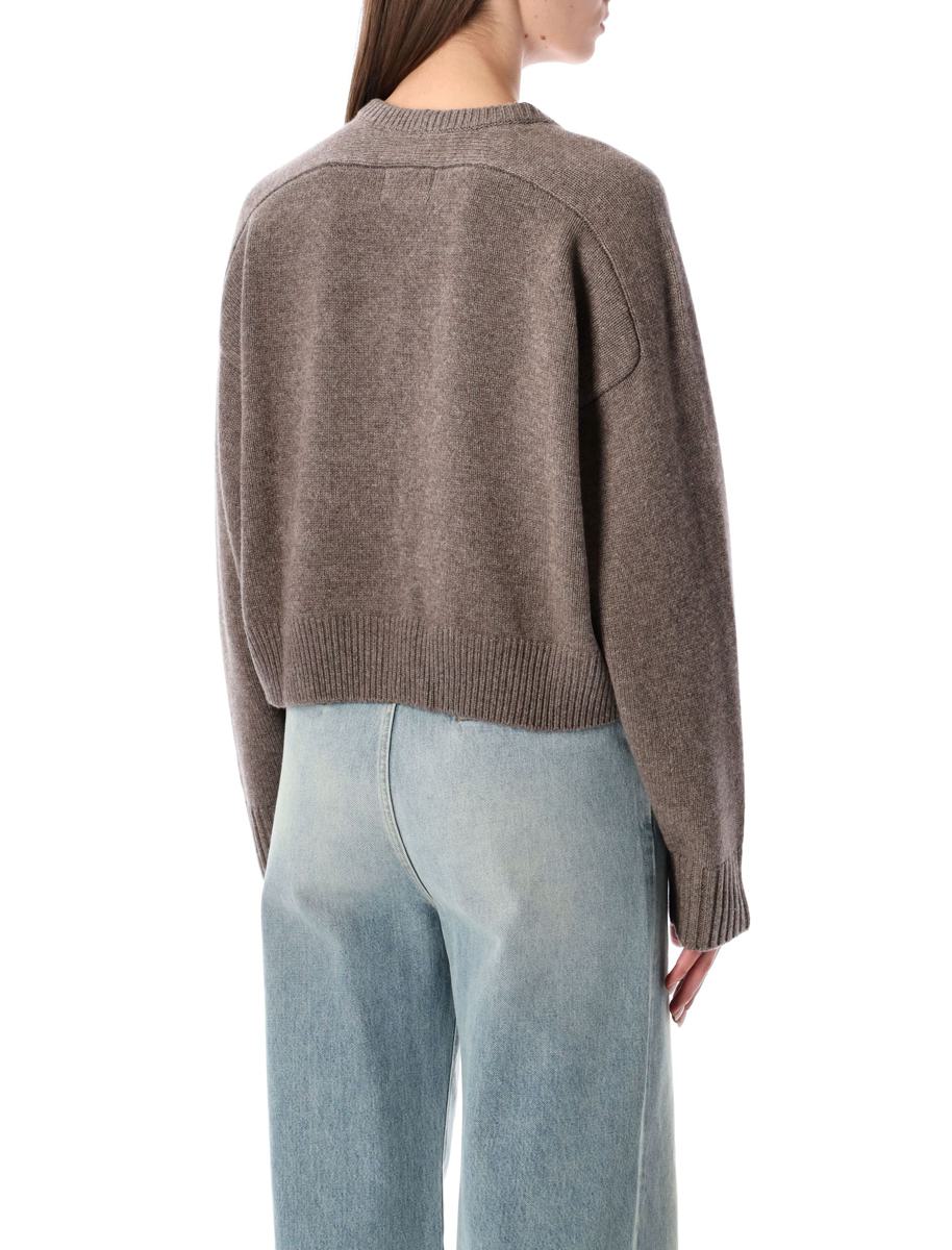 Loulou Studio Bruzzi Kurzer Pullover aus Wolle und Kaschmir