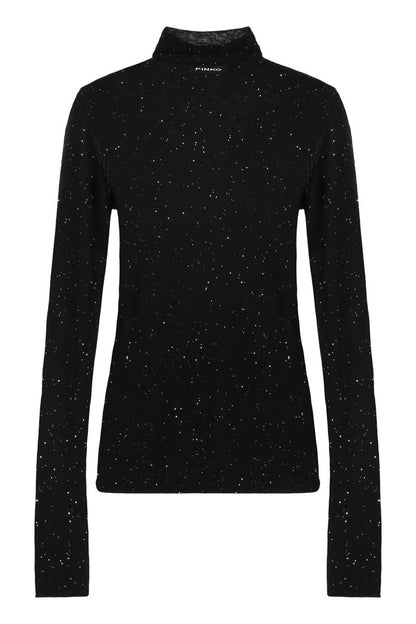 Pinko Moss – Langärmliges Paillettenoberteil