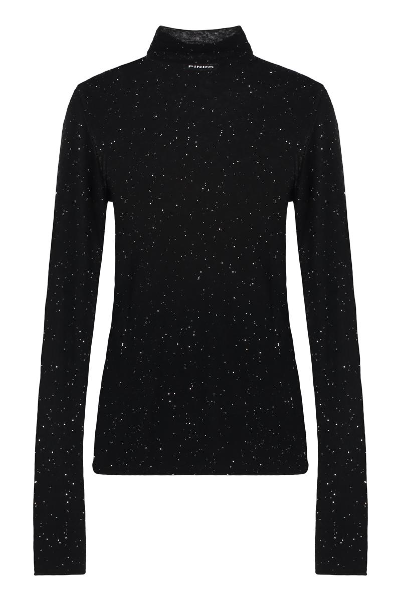 Pinko Moss – Langärmliges Paillettenoberteil