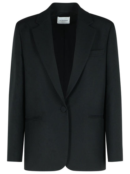 Der schwarze Polyester-Blazer „Guia“ von Andamane
