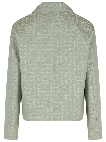 Amiri Hellblaue Jacke aus Baumwollmischung