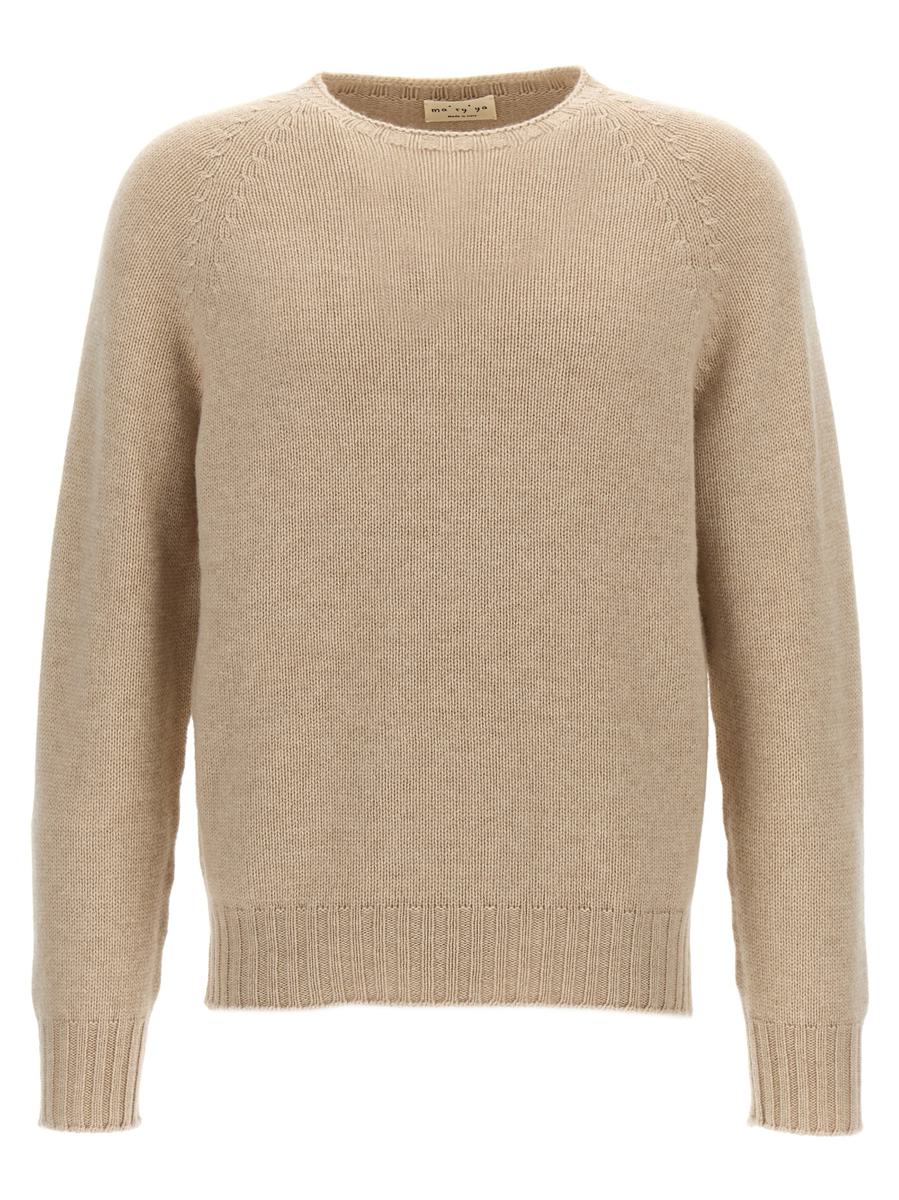 Ma'Ry'Ya Pullover mit Rundhalsausschnitt
