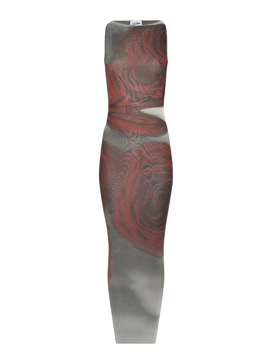Jean Paul Gaultier Blurry Rose Kleid