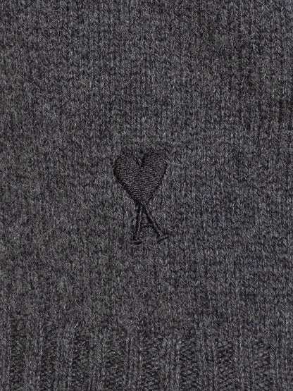 AMI Paris – Ami Paris – Grauer Rollkragenpullover aus Wollmischung