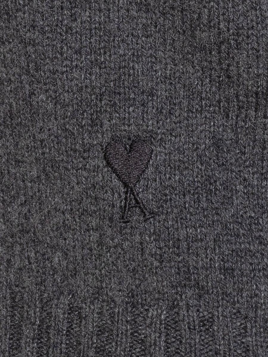 AMI Paris – Ami Paris – Grauer Rollkragenpullover aus Wollmischung