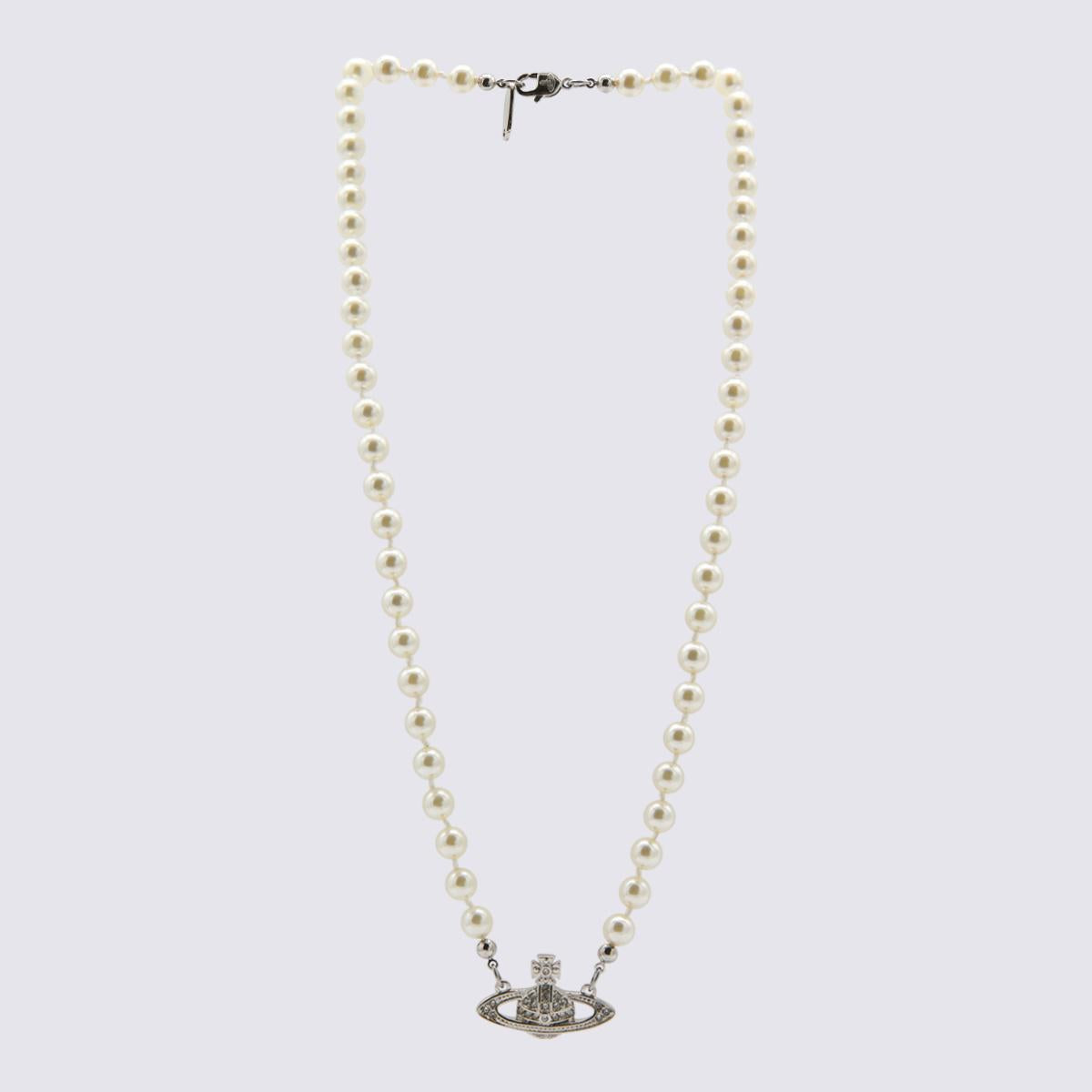 Vivienne Westwood Bijoux Platin/Creme Perle/Kristall