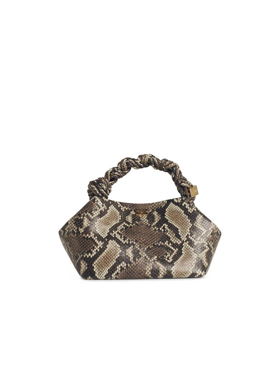 Ganni Kleine, mehrfarbige Tasche „Bou“ aus Ledermischung