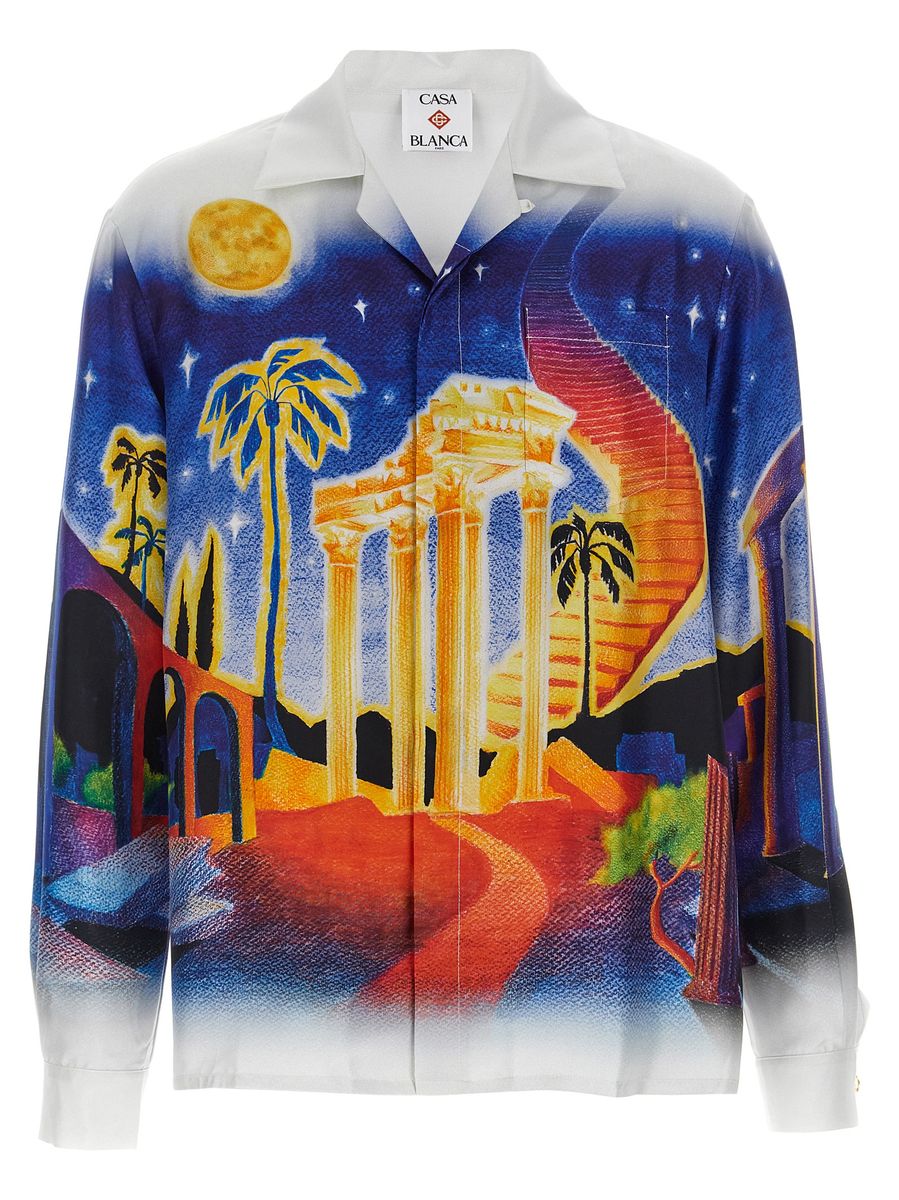 Casablanca „Mitternachts-Akropolis“-Hemd