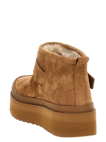 Tory Burch – Ankle Boots „Mellow Shearling Platform“
