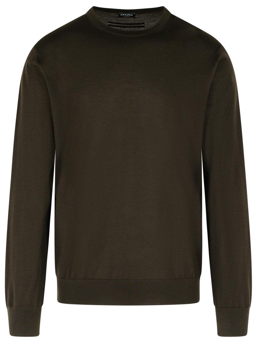 Zegna – Pullover aus Kaschmirmischung in Braun