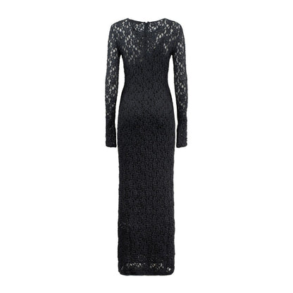 Max Mara Eng anliegendes Cloqué-Spitzenkleid