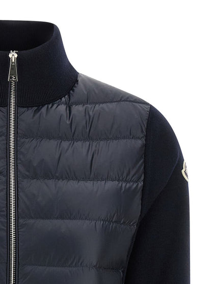 Moncler Zwei-Material-Cardigan