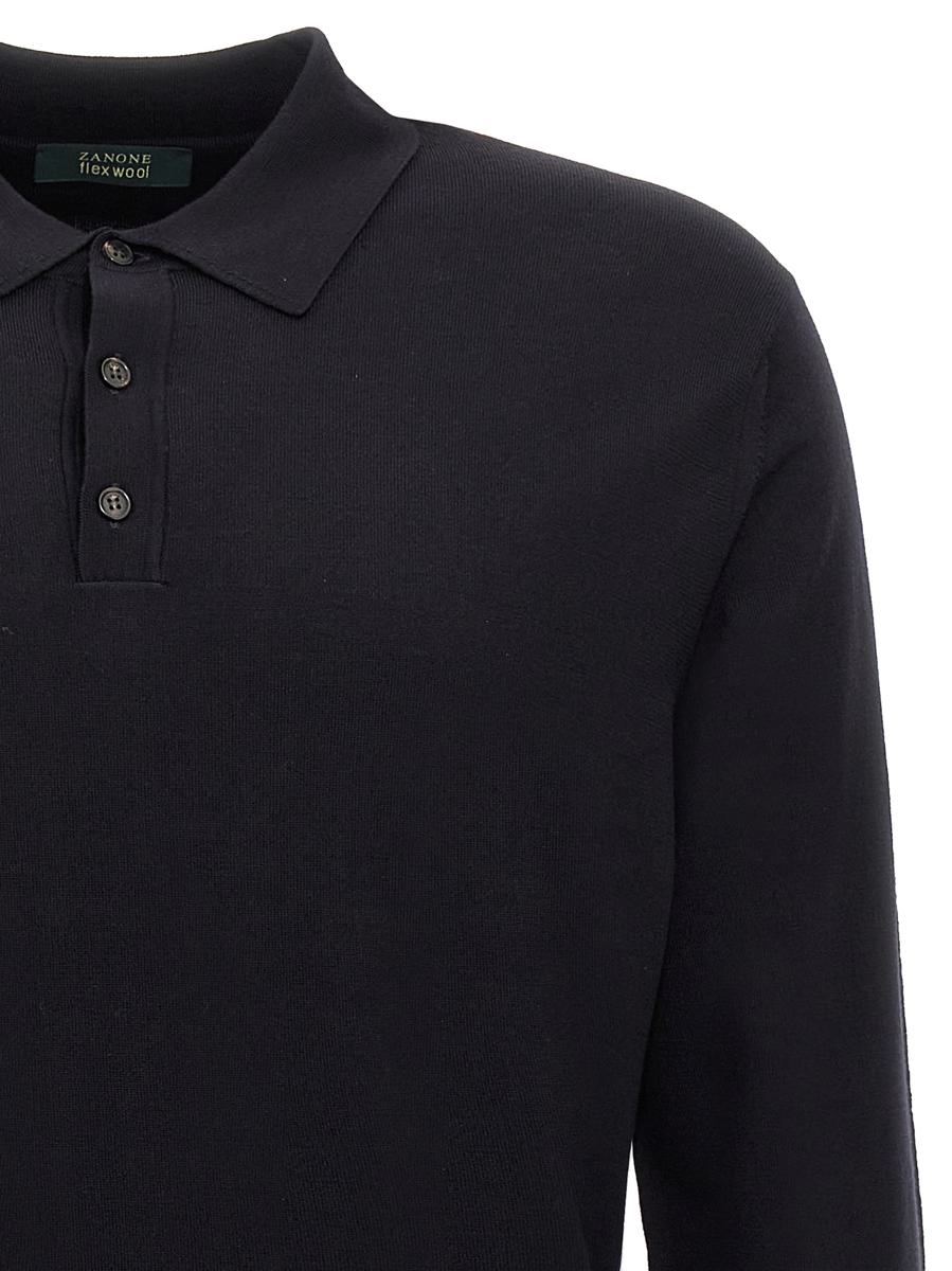 Zanone Woll-Poloshirt