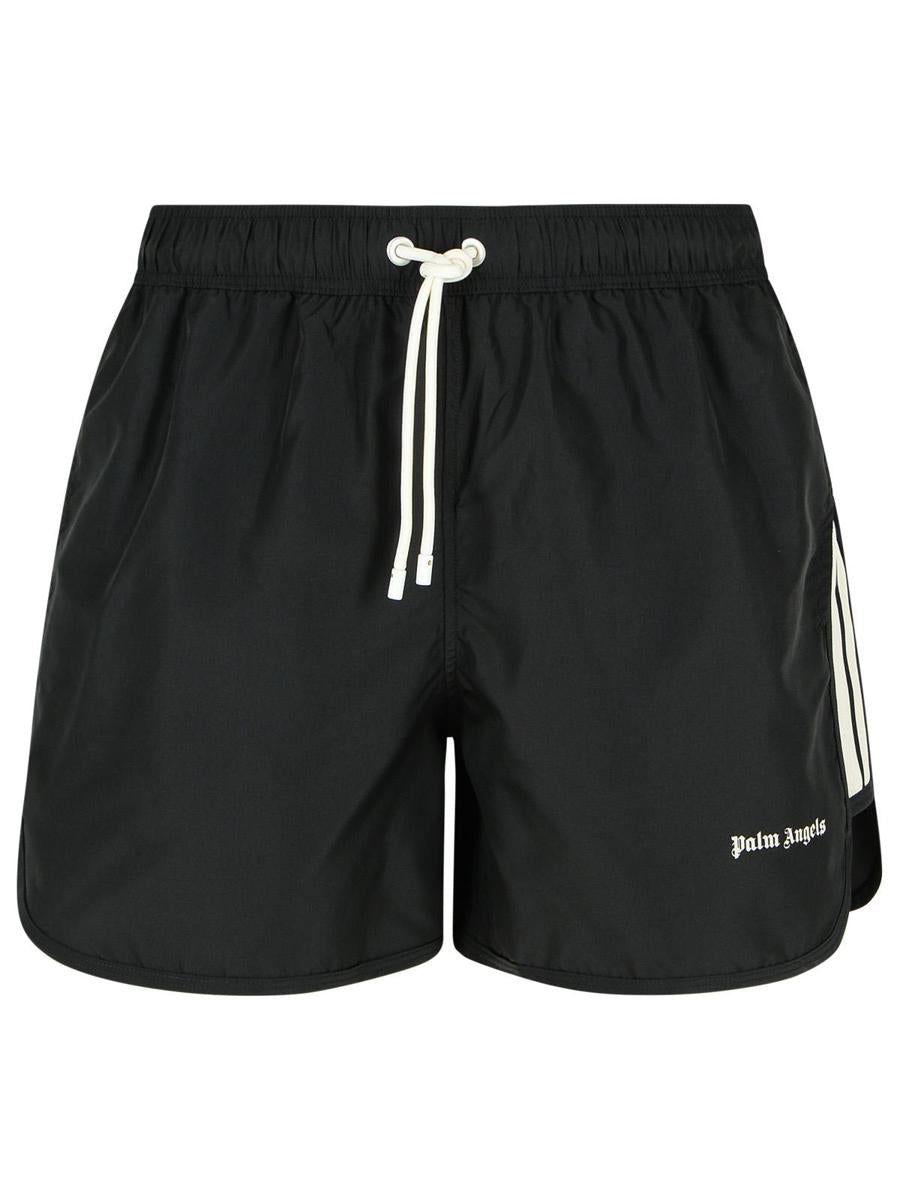 Palm Angels – Schwarzer Polyester-Badeanzug