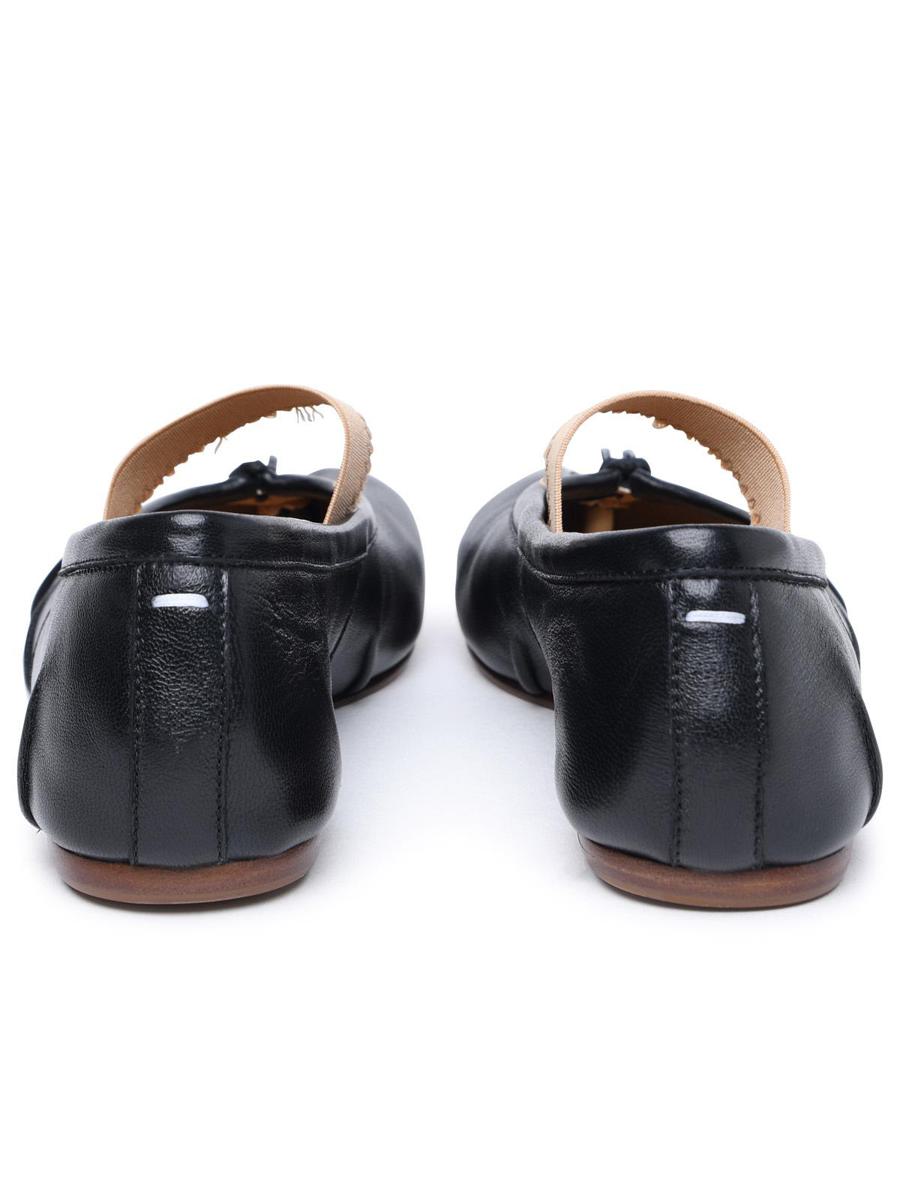 Schwarze Ballerinas „Tabi“ von Maison Margiela aus Nappaleder