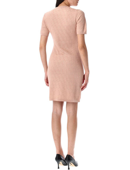 Fendi FF-Strick-Minikleid
