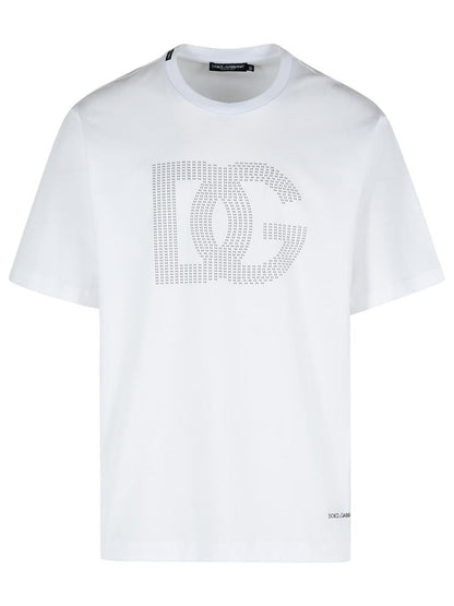 Dolce &amp; Gabbana Weißes Baumwoll-T-Shirt