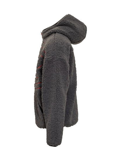 Diesel Diesel Jacke Teddy Zip Logo Grau Herren