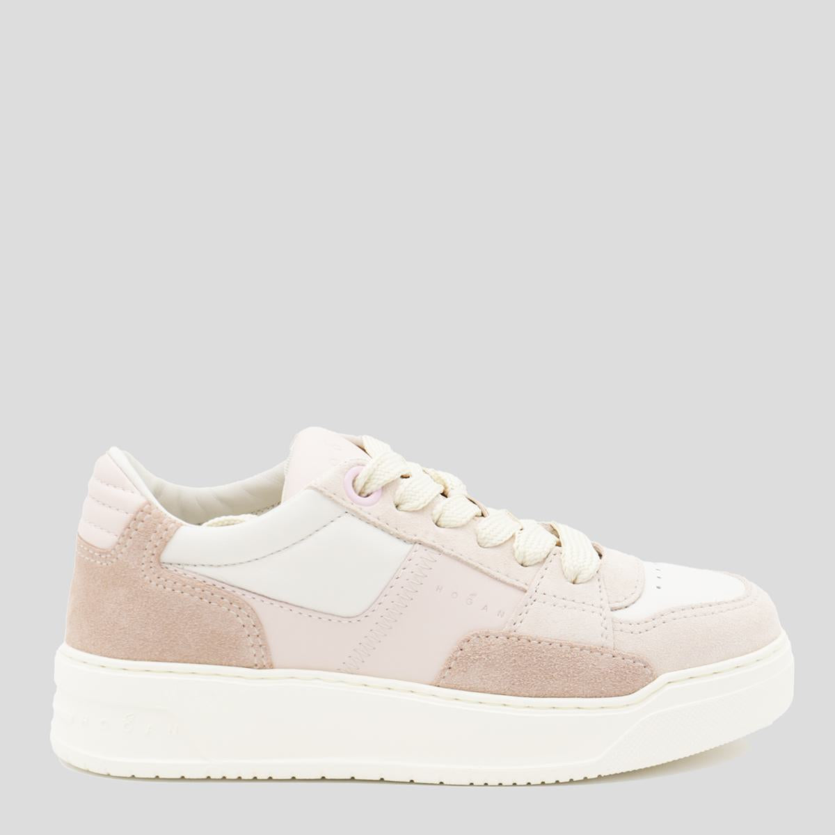 Hogan – Weiße und rosa Sneaker