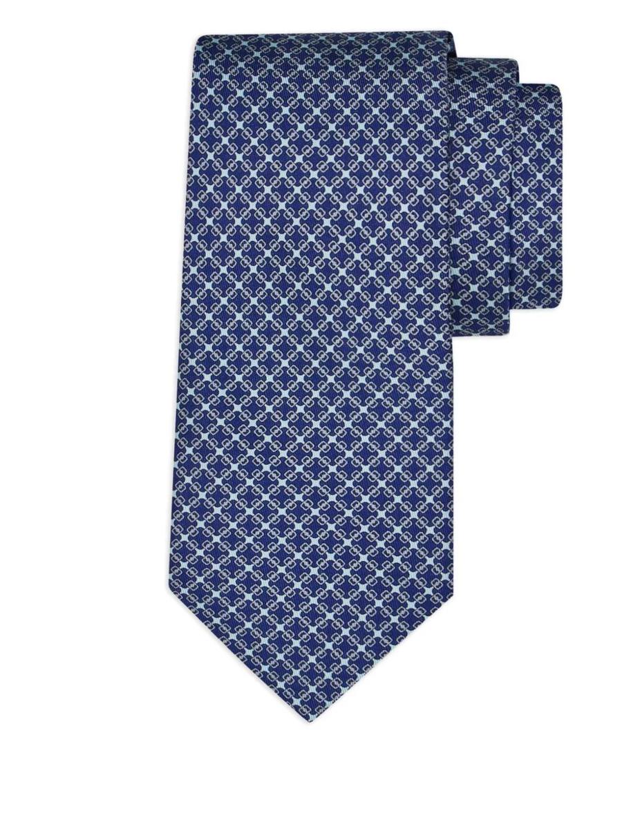 Salvatore Ferragamo Seidenkrawatte mit Vara-Plaketten-Print Accessoires