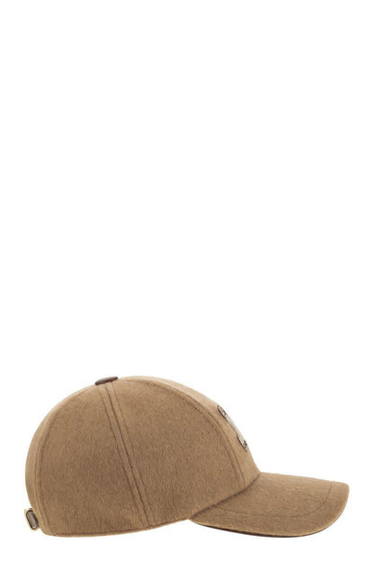 Max Mara Fedora – Kamelfarbene Baseballkappe