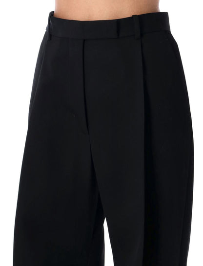 Tom Ford – Maßgeschneiderte Hose mit weitem Bein aus schwarzer Wolle
