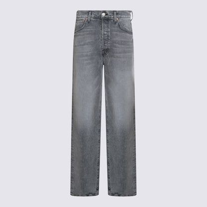 Graue Baumwolljeans von Mother
