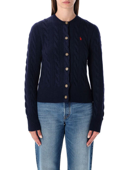 Polo Ralph Lauren – Zopfmuster-Cardigan aus Wolle und Kaschmir