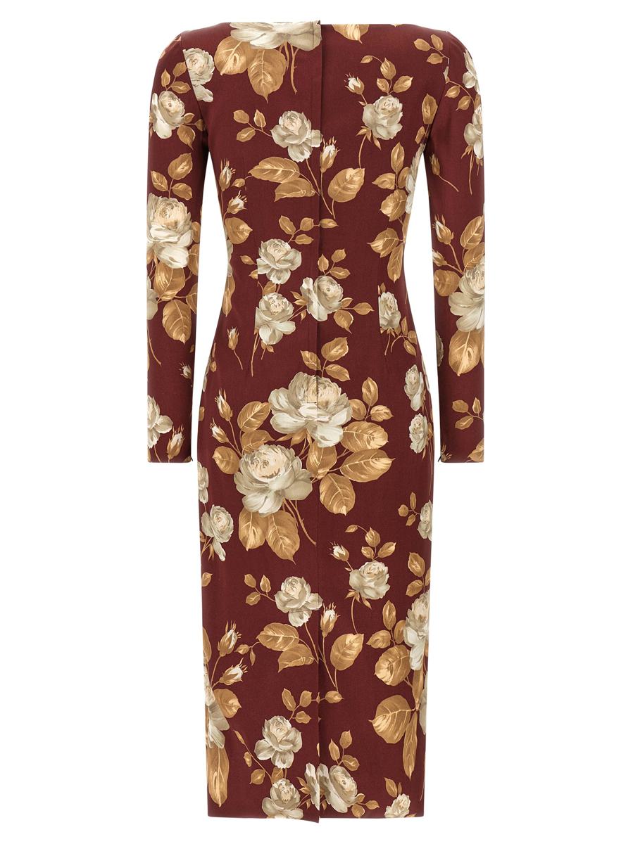 Dolce &amp; Gabbana Kleid mit Rosenprint