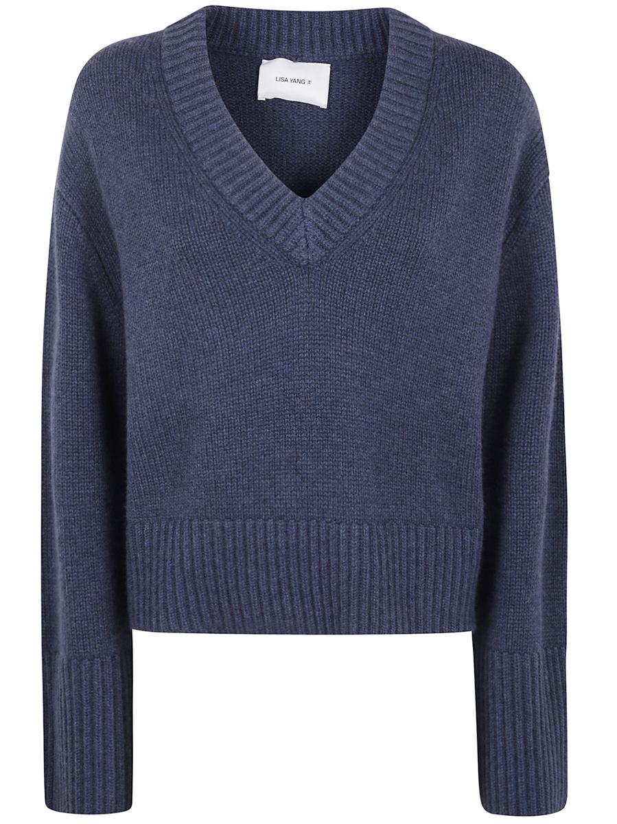 Lisa Yang „Wing“ Pullover mit V-Ausschnitt