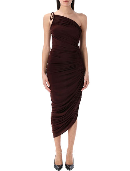 Magda Butrym – Asymmetrisches, drapiertes Midikleid