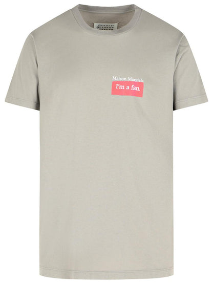 Graues Baumwoll-T-Shirt von Maison Margiela