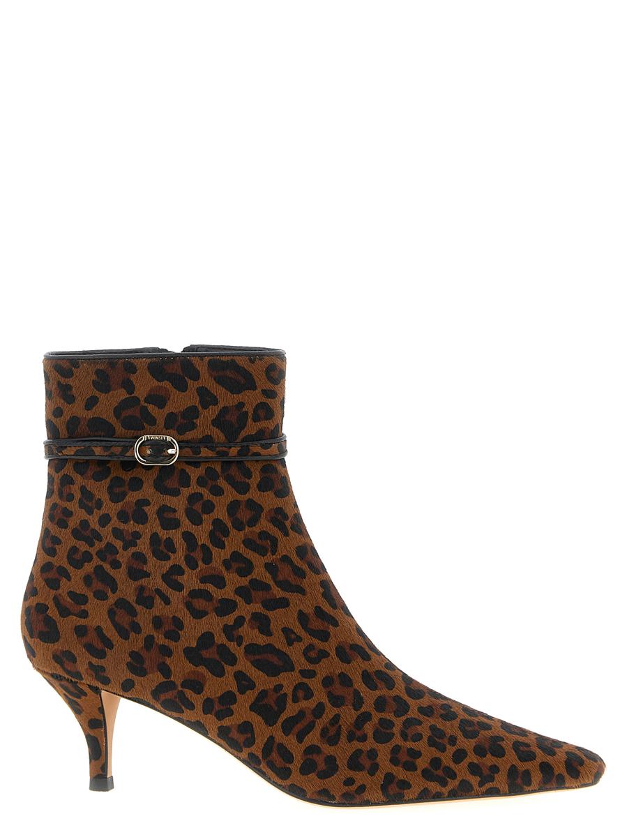 Twinset Ankle Boots mit Animalprint