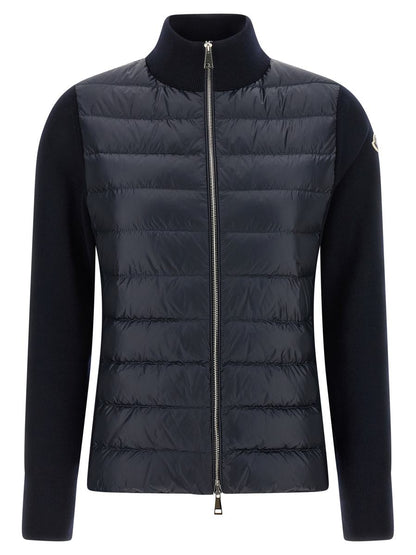 Moncler Zwei-Material-Cardigan