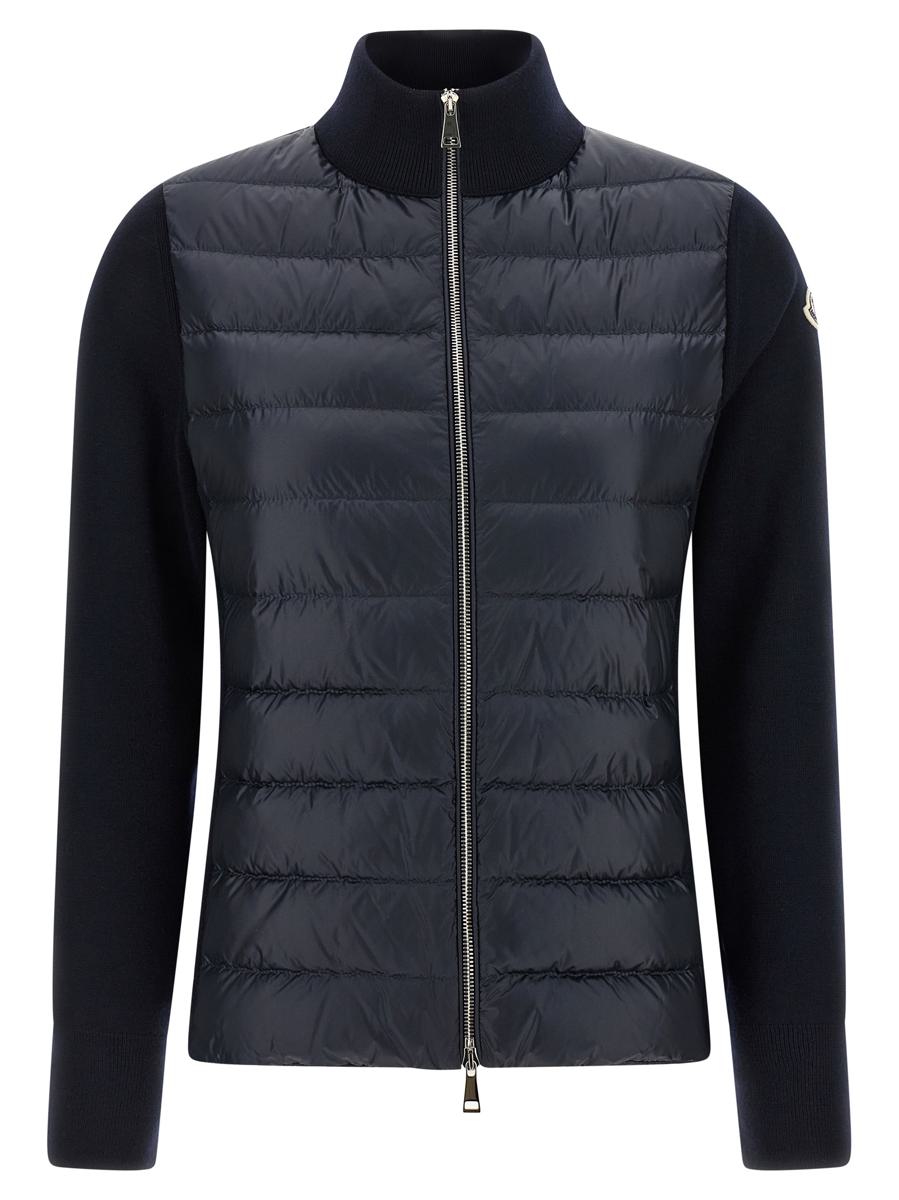 Moncler Zwei-Material-Cardigan