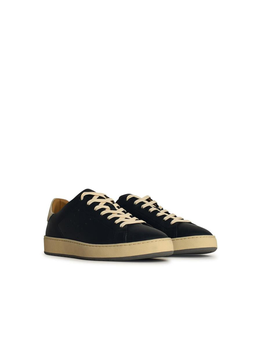 Hogan „H672“ blaue Ledersneaker