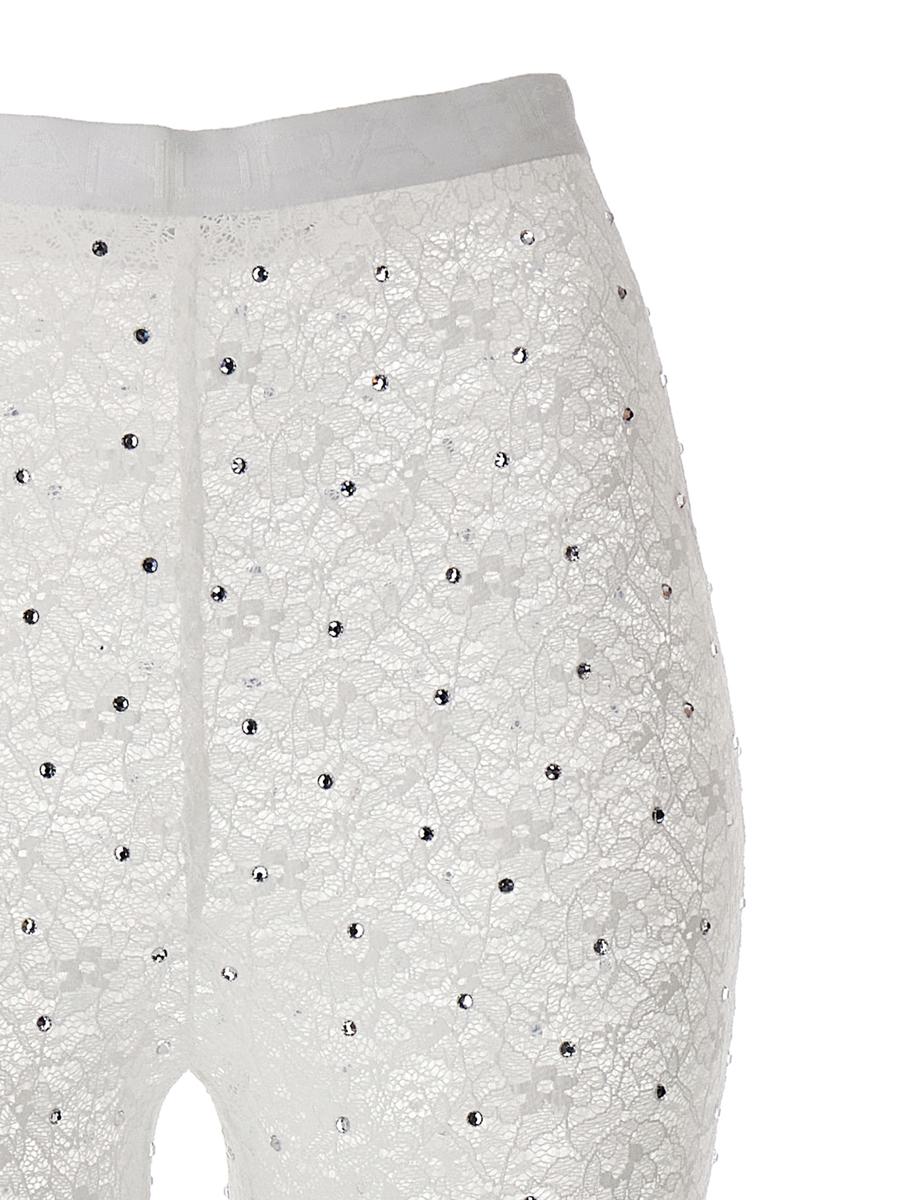 Alessandra Rich Leggings mit Strassspitze