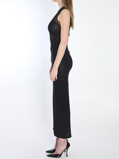 Geformtes Strick-Midikleid