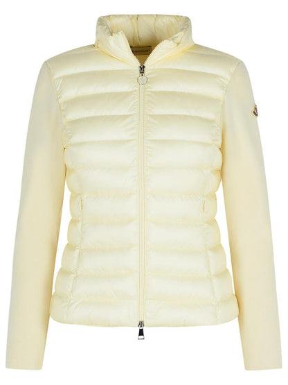 Moncler Schwarze Schurwollmischungsjacke