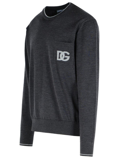 Grauer Pullover aus Schurwolle von Dolce &amp; Gabbana