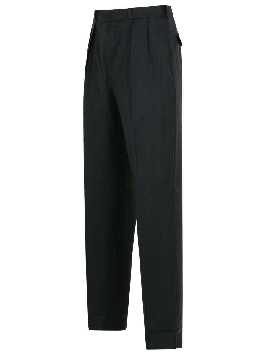 Schwarze Hose aus Schurwolle von Maison Margiela