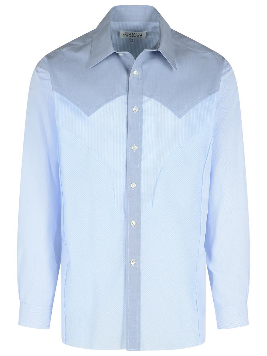 Maison Margiela Hellblaues Baumwollhemd