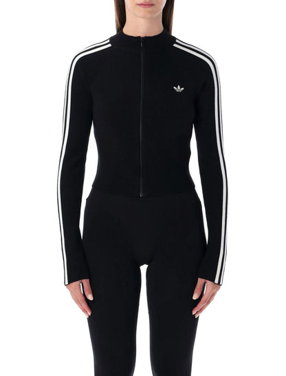 Adidas Originals – Adicolor – Schmales Strick-Trainingsoberteil mit 3 Streifen