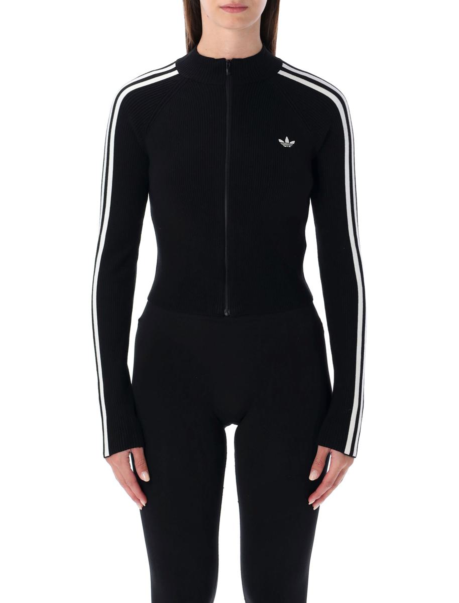Adidas Originals – Adicolor – Schmales Strick-Trainingsoberteil mit 3 Streifen