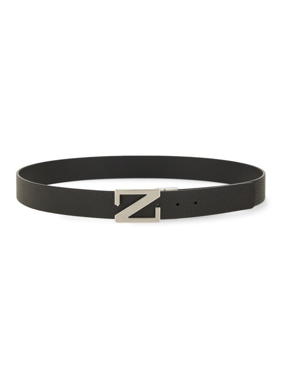 Zegna – Wendbarer Gürtel mit „Z“-Schnalle mit Monogramm
