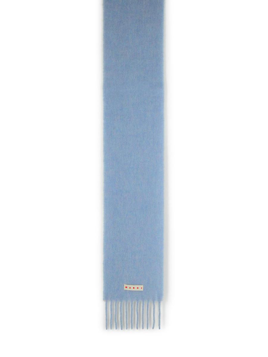 Marni Hellblauer Schal aus Alpaka-Mischgewebe